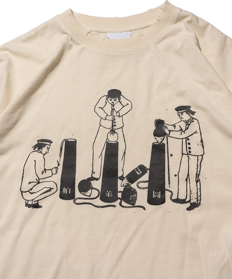 水洗破壞短TEE washed tee-02