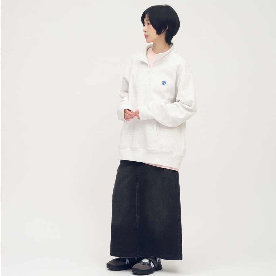 PPP0003-261 小P社長半門襟立領大學TEE