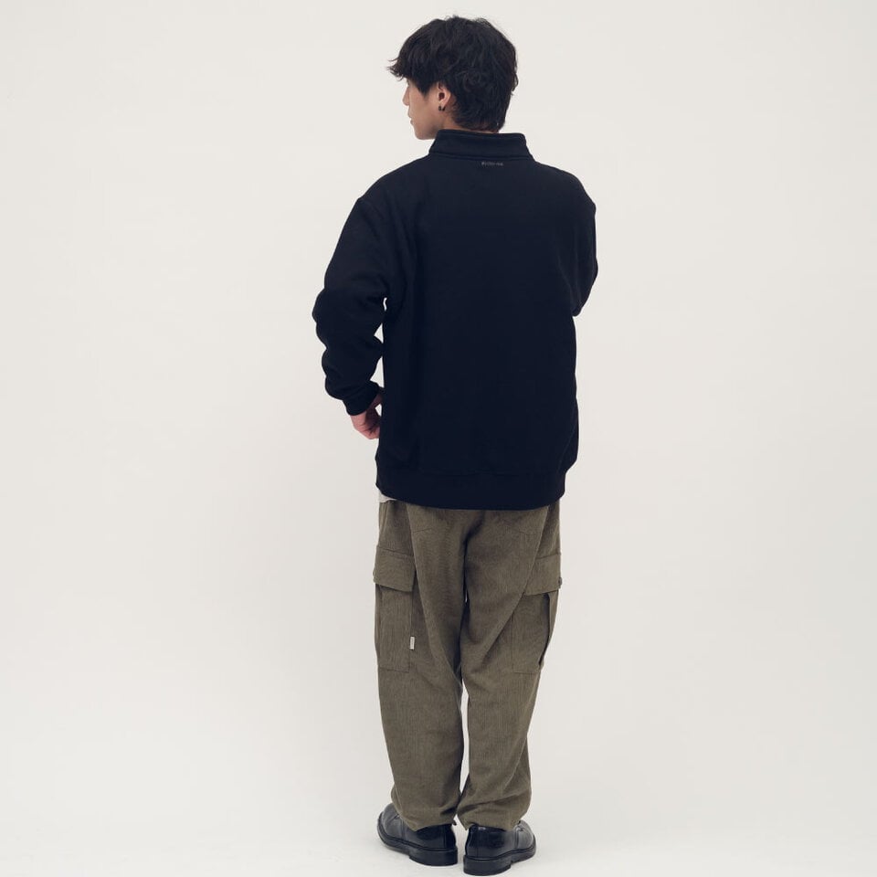 PPP0003-261 小P社長半門襟立領大學TEE