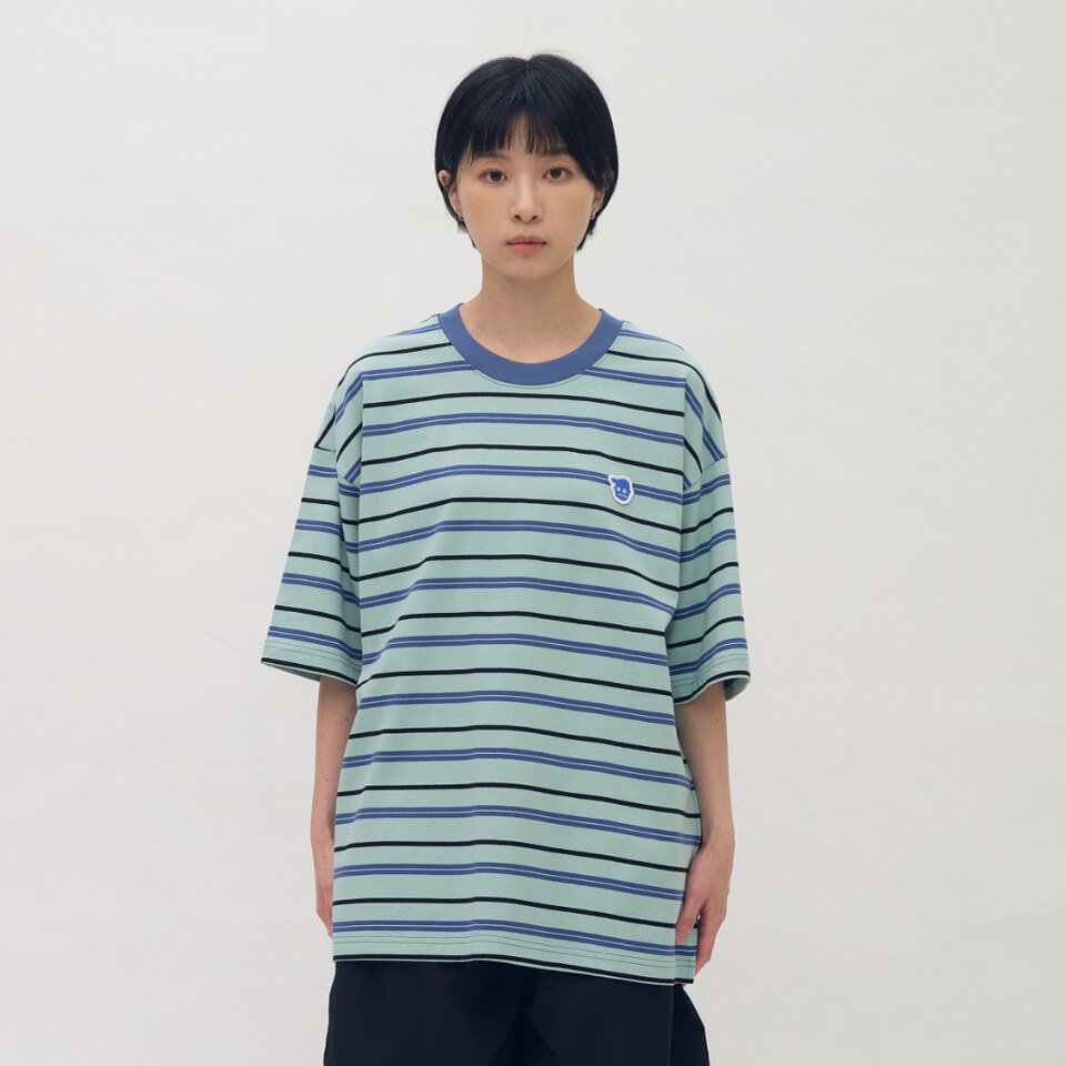 小P社長條紋短袖TEE