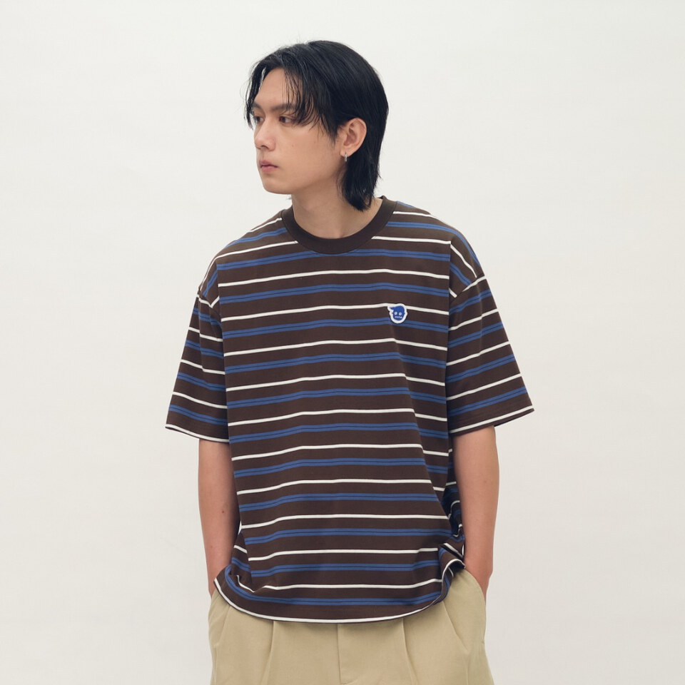 小P社長條紋短袖TEE