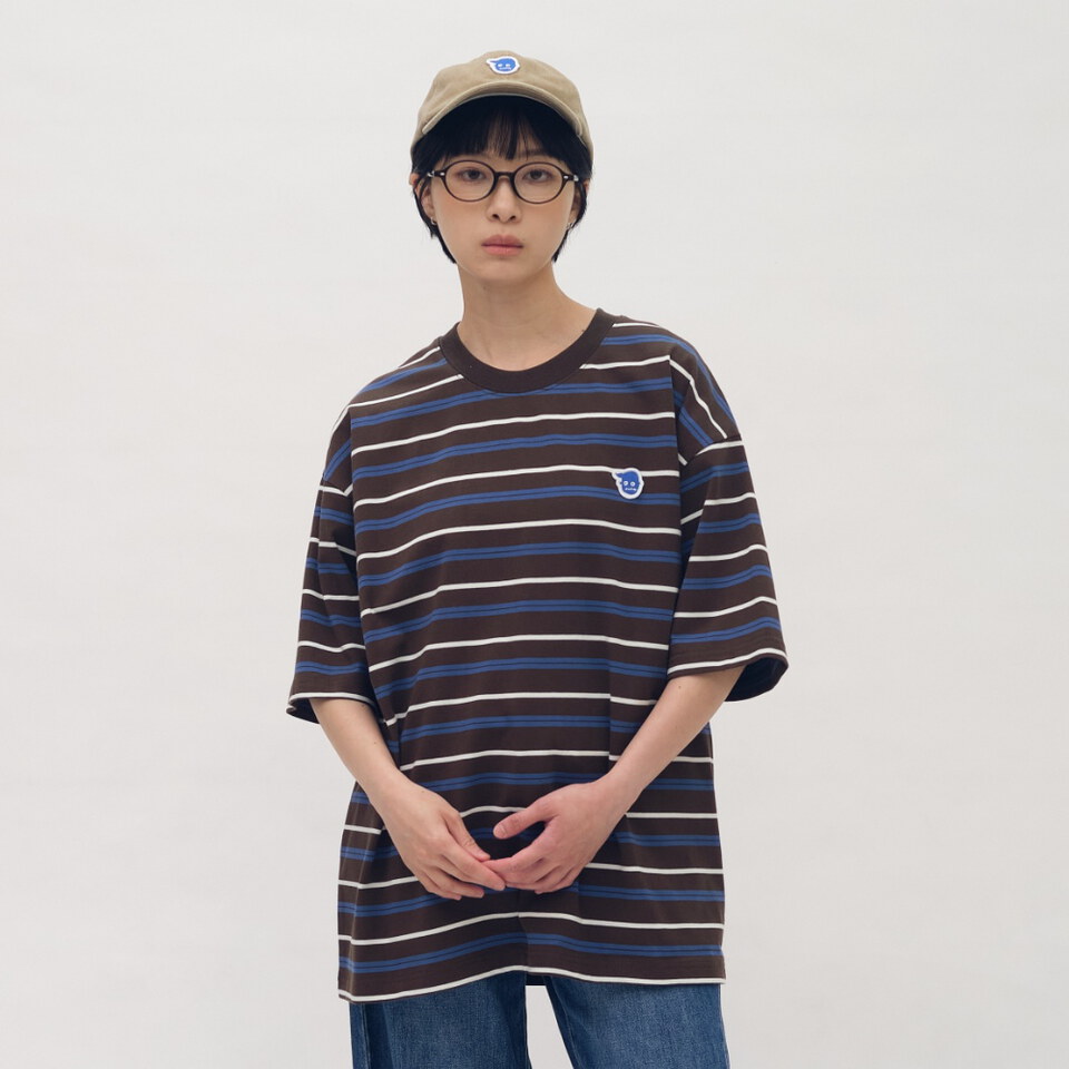 小P社長條紋短袖TEE