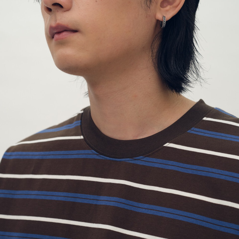 小P社長條紋短袖TEE