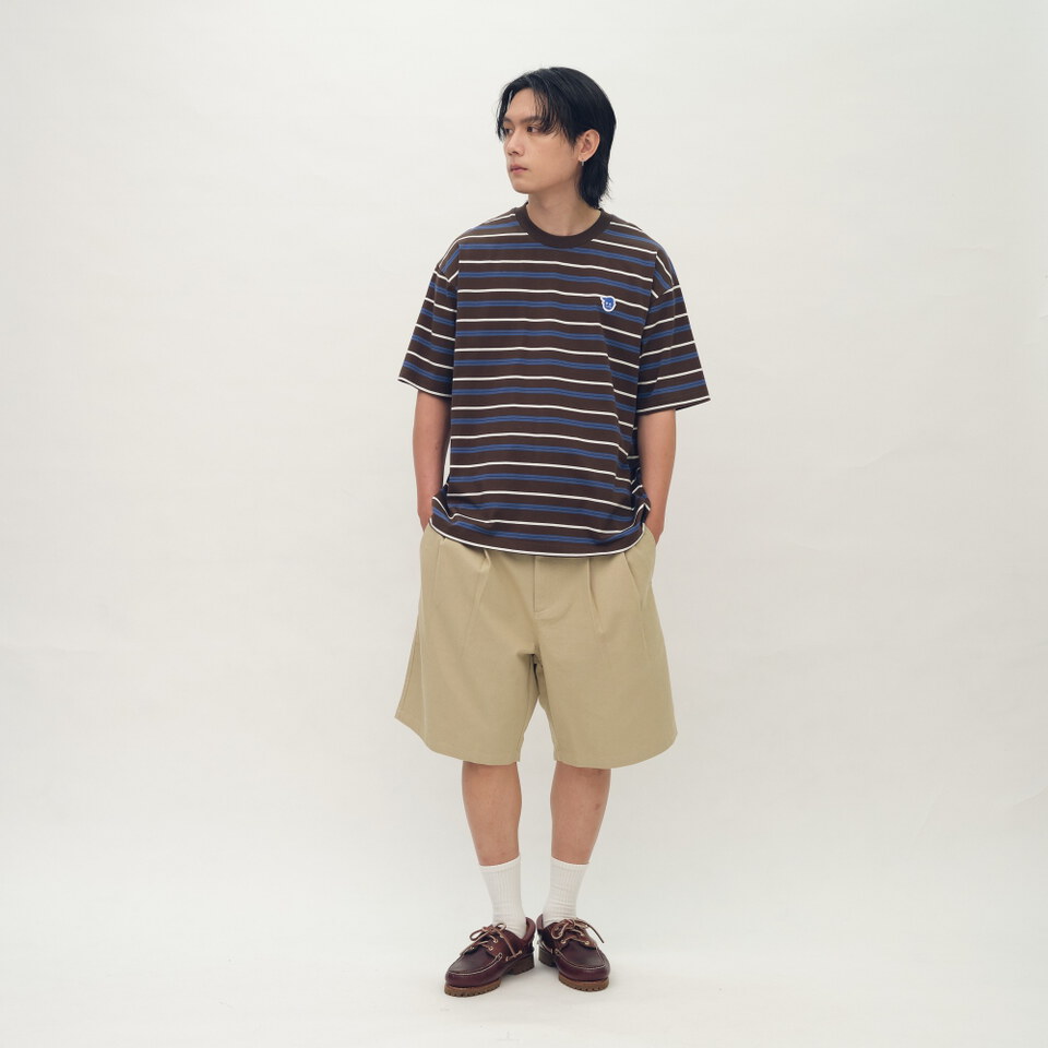 小P社長條紋短袖TEE