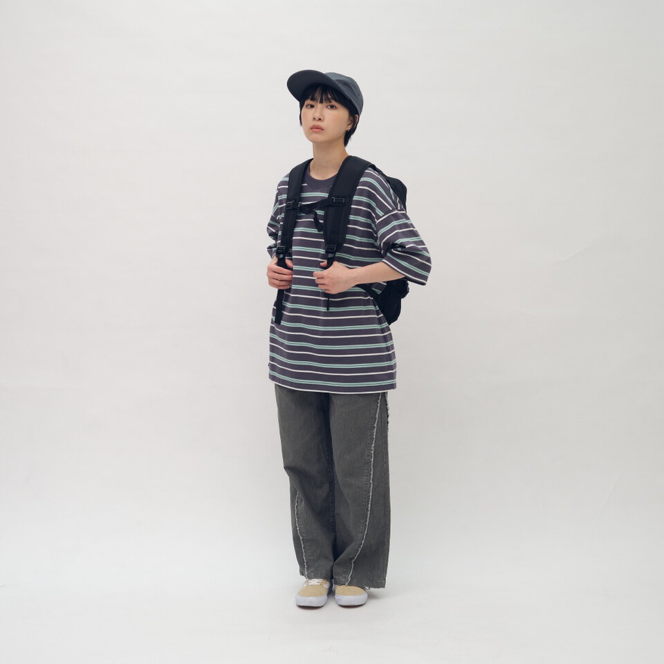 小P社長條紋短袖TEE