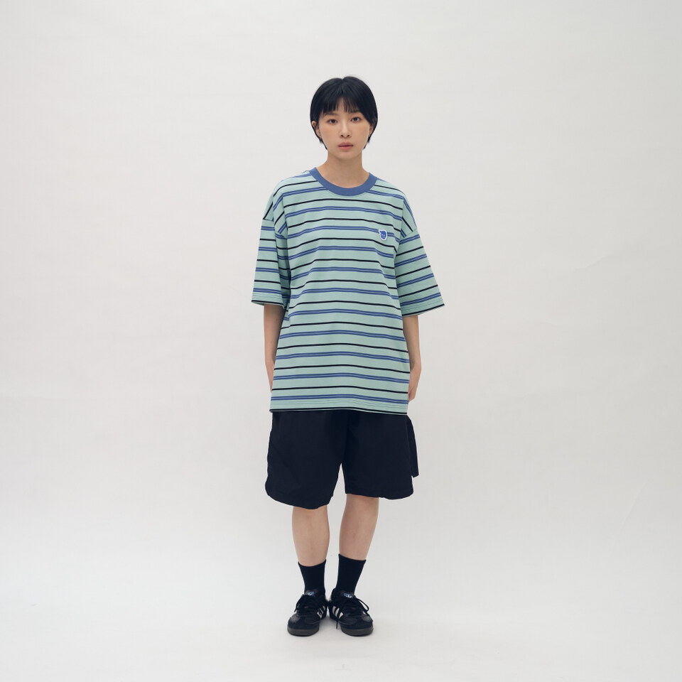 小P社長條紋短袖TEE