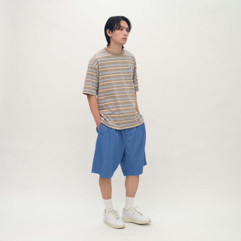 小P社長條紋短袖TEE