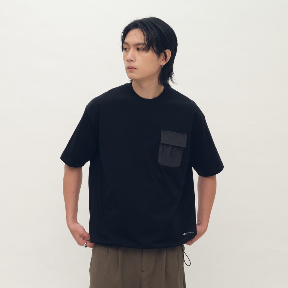 小P社長防潑水口袋短TEE