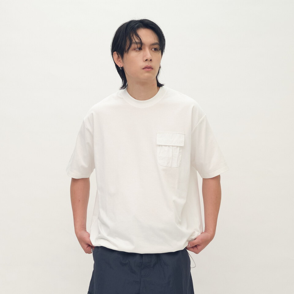 PPP0005-261 小P社長防潑水口袋短TEE