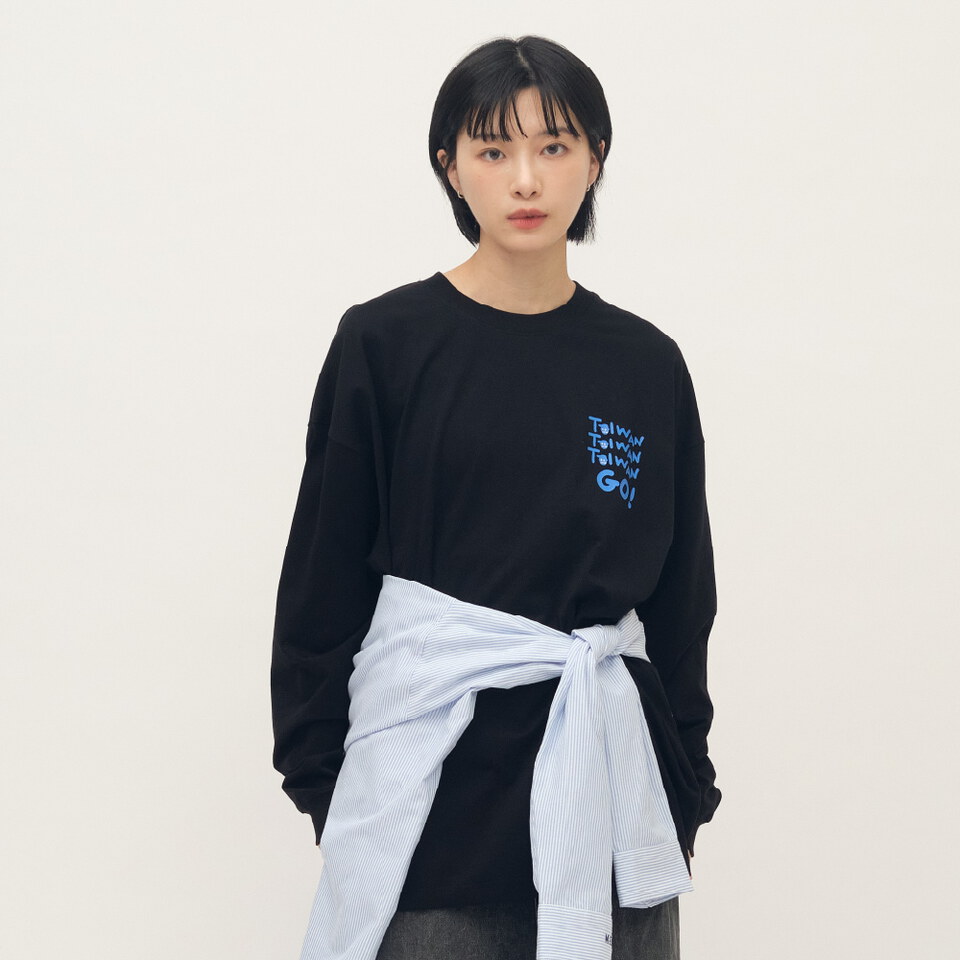 小P社長TAIWAN長袖TEE