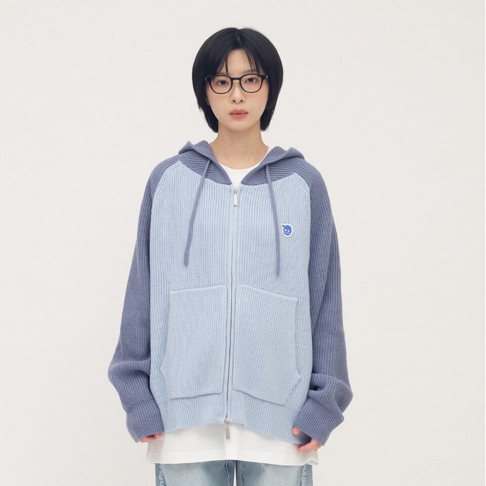 小P社長連帽針織外套