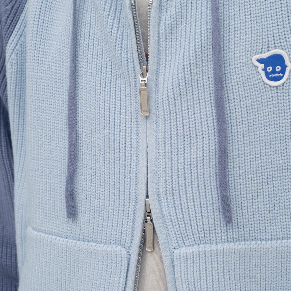 小P社長連帽針織外套