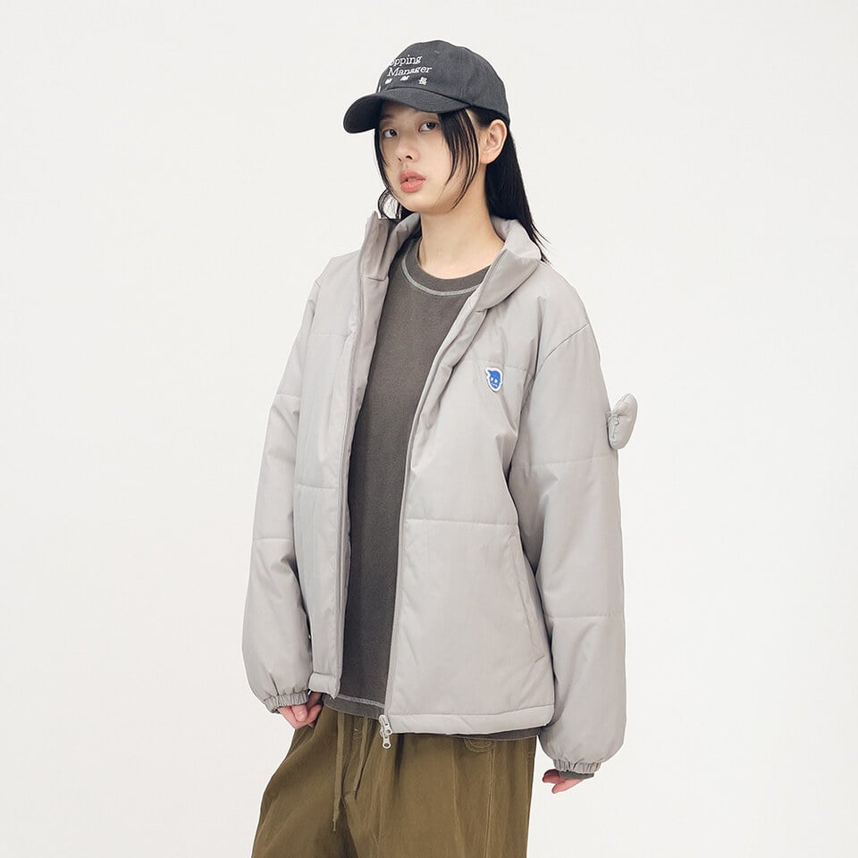 小P社長鋪棉立領外套