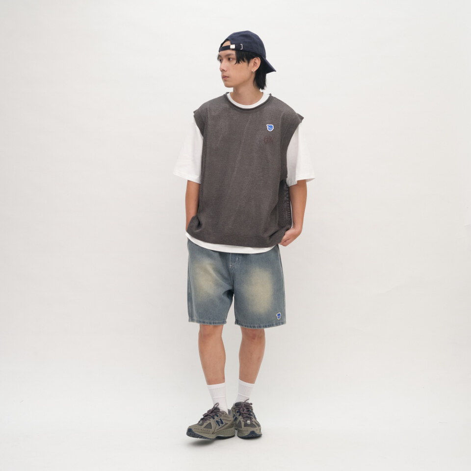 小P社長丹寧休閒短褲