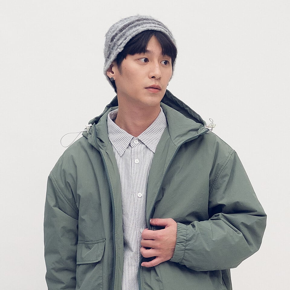 小P社長漸層條紋毛帽