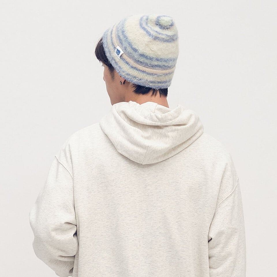 小P社長漸層條紋毛帽