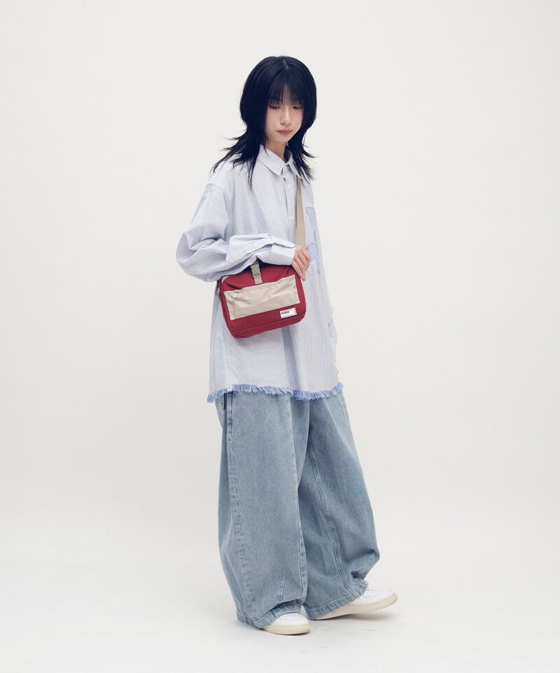 PPP3301-252 小P社長拼布長袖襯衫