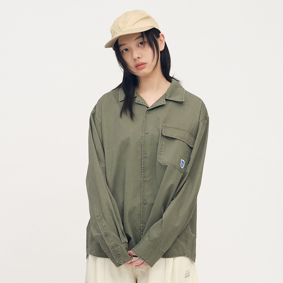 PPP3302-252 小P社長水洗長袖襯衫