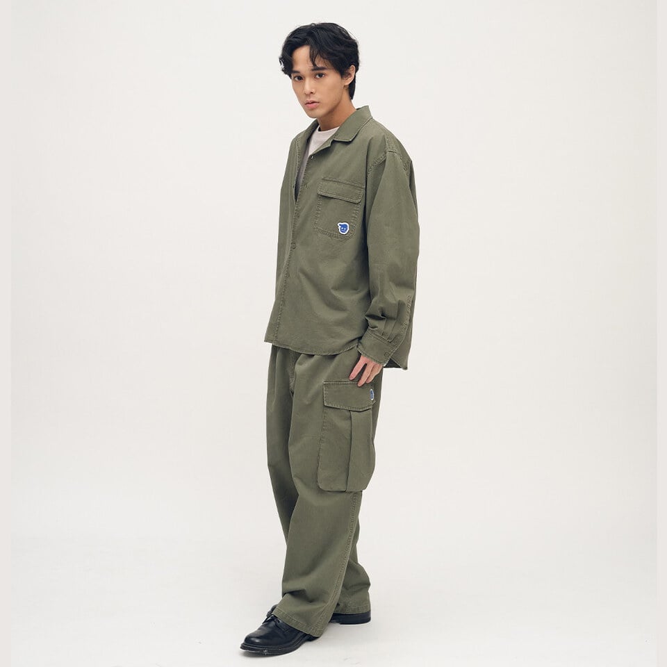 PPP3302-252 小P社長水洗長袖襯衫