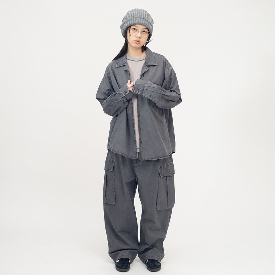 PPP3302-252 小P社長水洗長袖襯衫