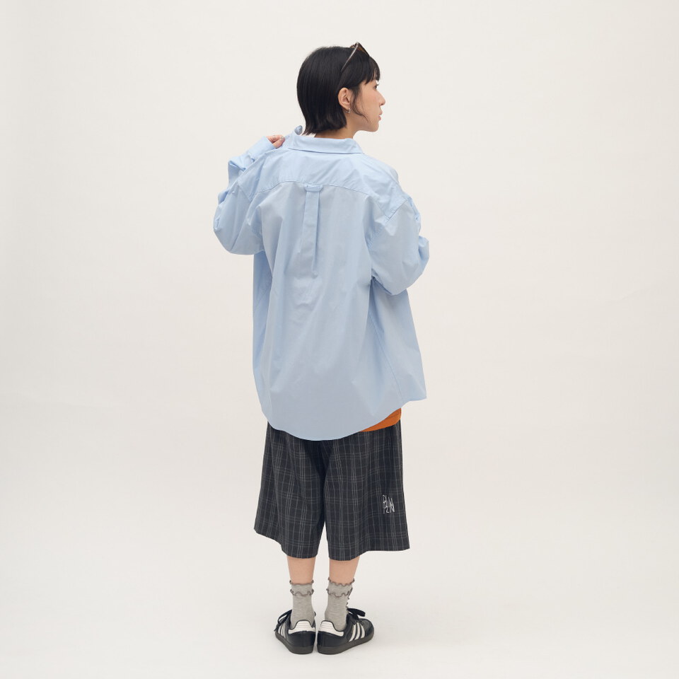 小P社長logo經典BD長袖襯衫