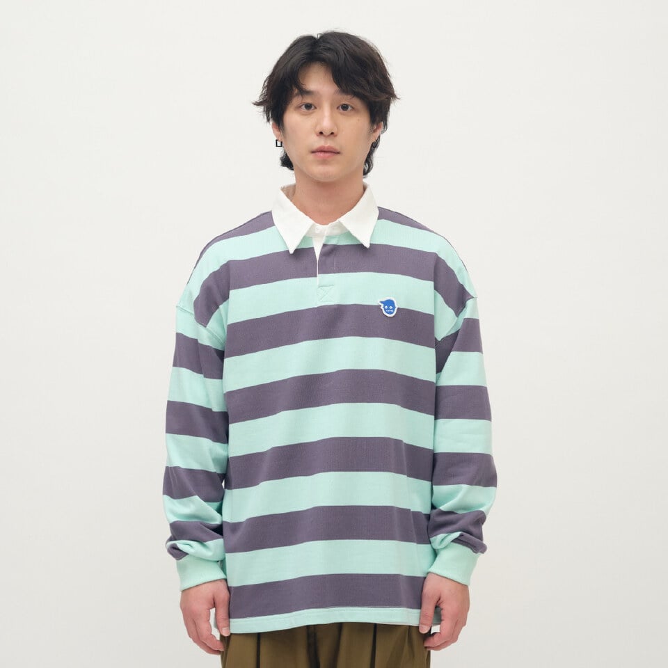 PPP3601-261 小P社長條紋長袖POLO衫