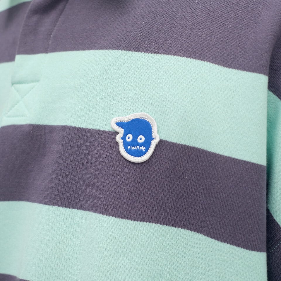 小P社長條紋長袖POLO衫