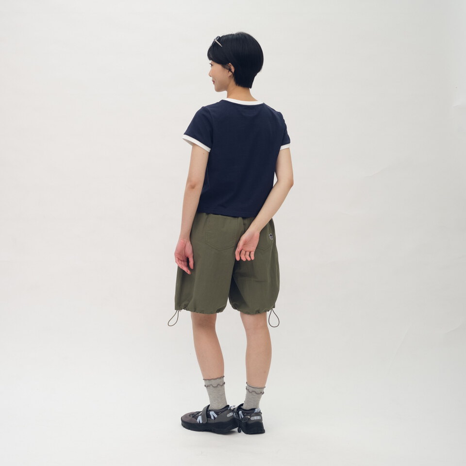 小P社長撞色拼接TEE