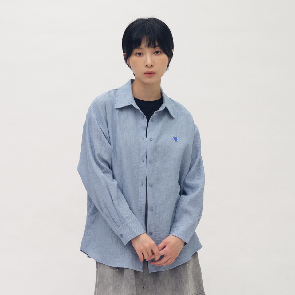 PPW3303-261 小P社長透膚立體紋路罩衫