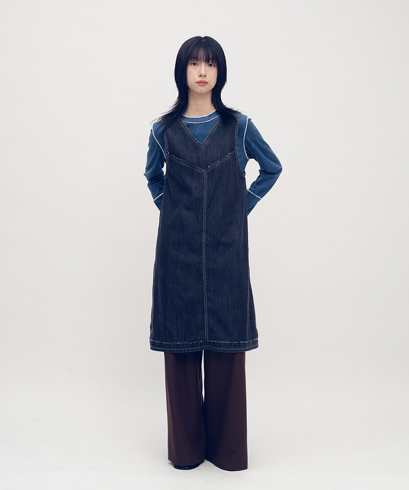 小P社長雙面穿丹寧連身洋裝