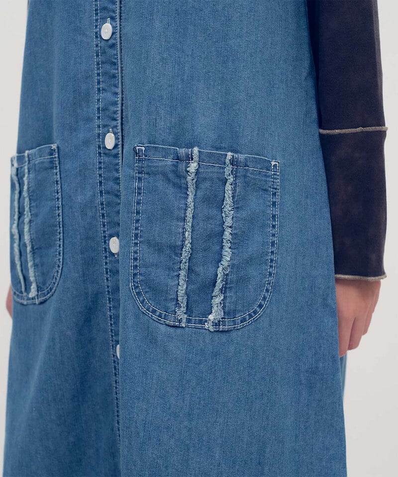 小P社長雙面穿丹寧連身洋裝