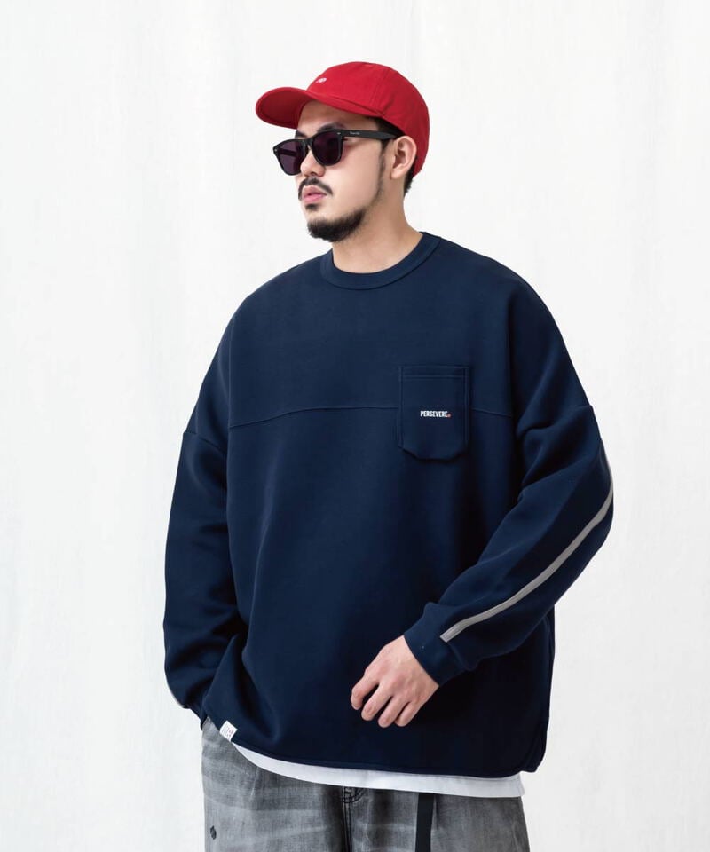 PSV0009-252 定番口袋長T TRIMMED CLASSIC LONG-SLEEVE POCKET T-SHIRT