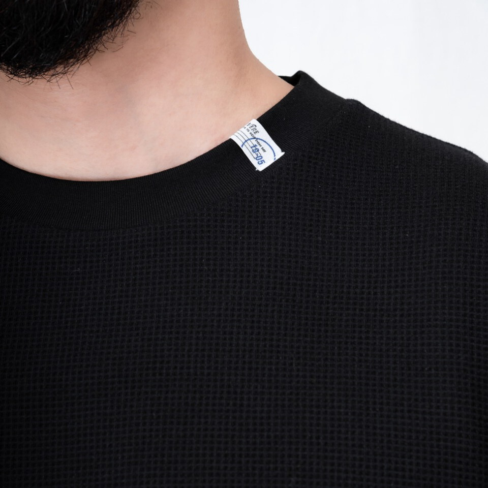 華夫格短袖T恤 TEXTURED WAFFLE KNIT T-SHIRT