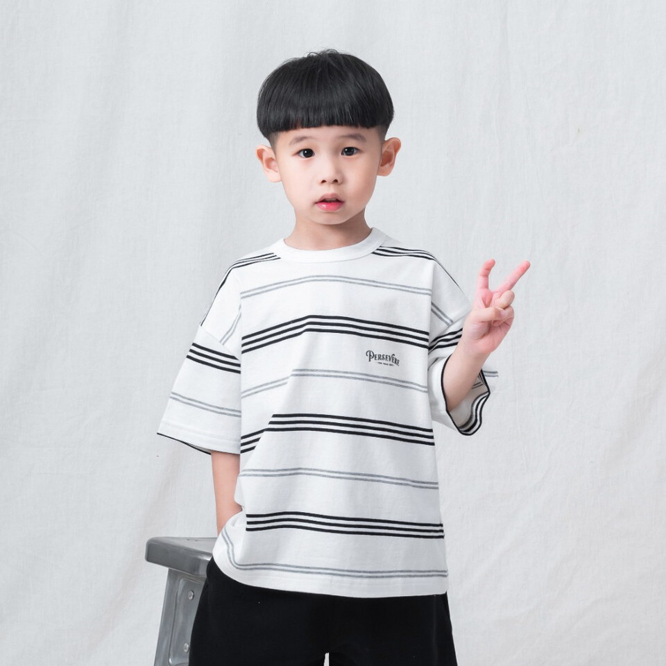 PSV0028-261 童裝條紋短TEE KIDS' T-SHIRT SERIES - STRIPED