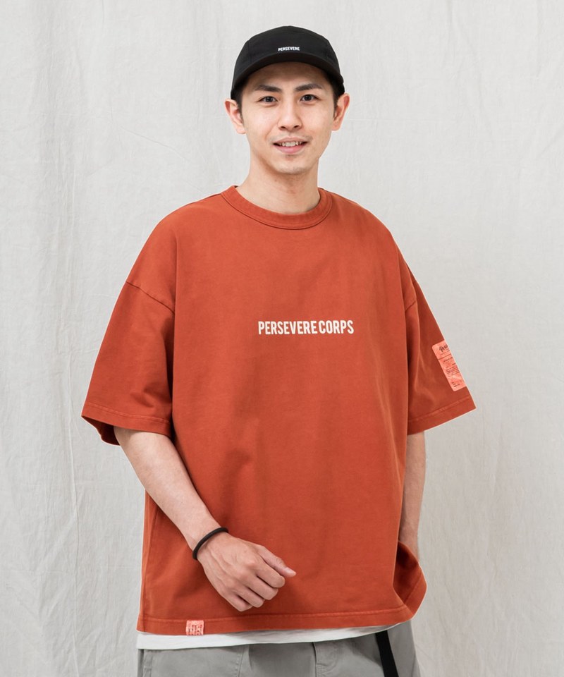 PSV0105-241 品牌標誌水洗Ｔ恤 PIGMENT-DYED CATCHWORD T-SHIRT