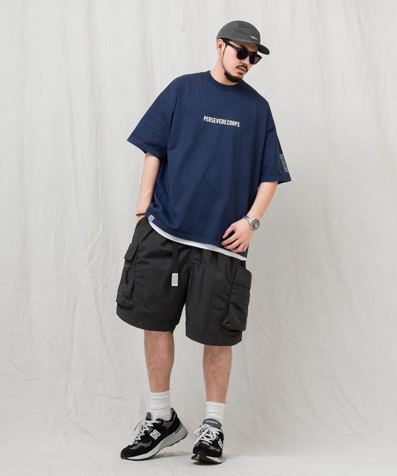 品牌標誌水洗Ｔ恤 PIGMENT-DYED CATCHWORD T-SHIRT