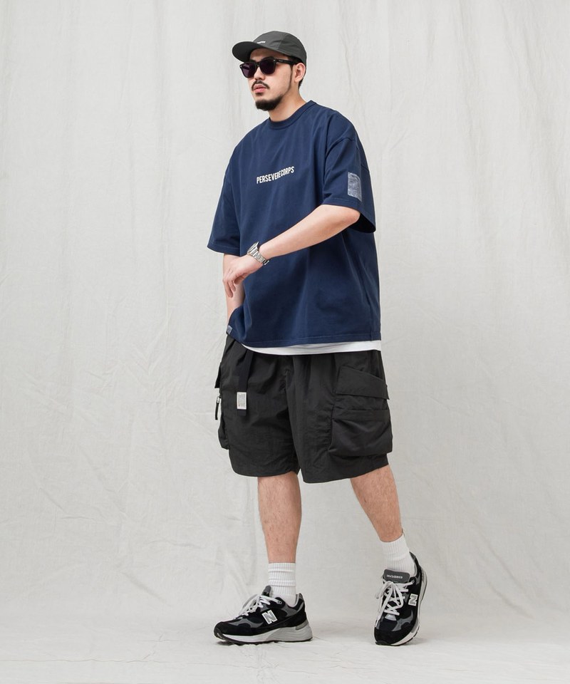 品牌標誌水洗Ｔ恤 PIGMENT-DYED CATCHWORD T-SHIRT