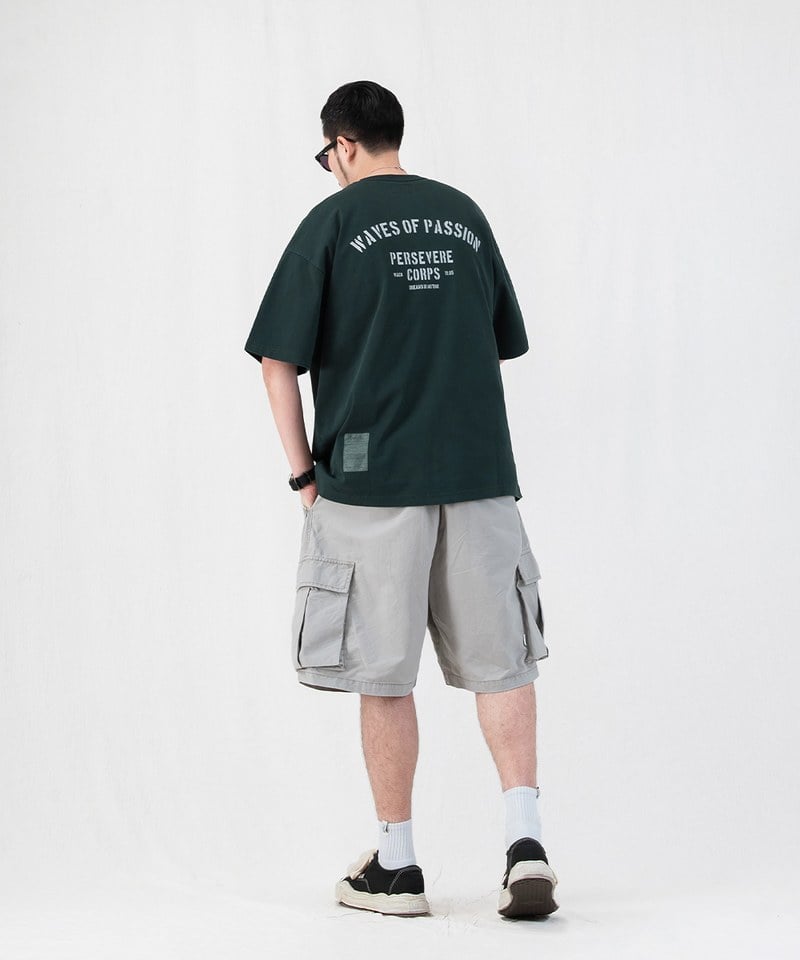 PSV0116-251 標語圖樣水洗T恤 PIGMENT-DYED WATCHWORD T-SHIRT
