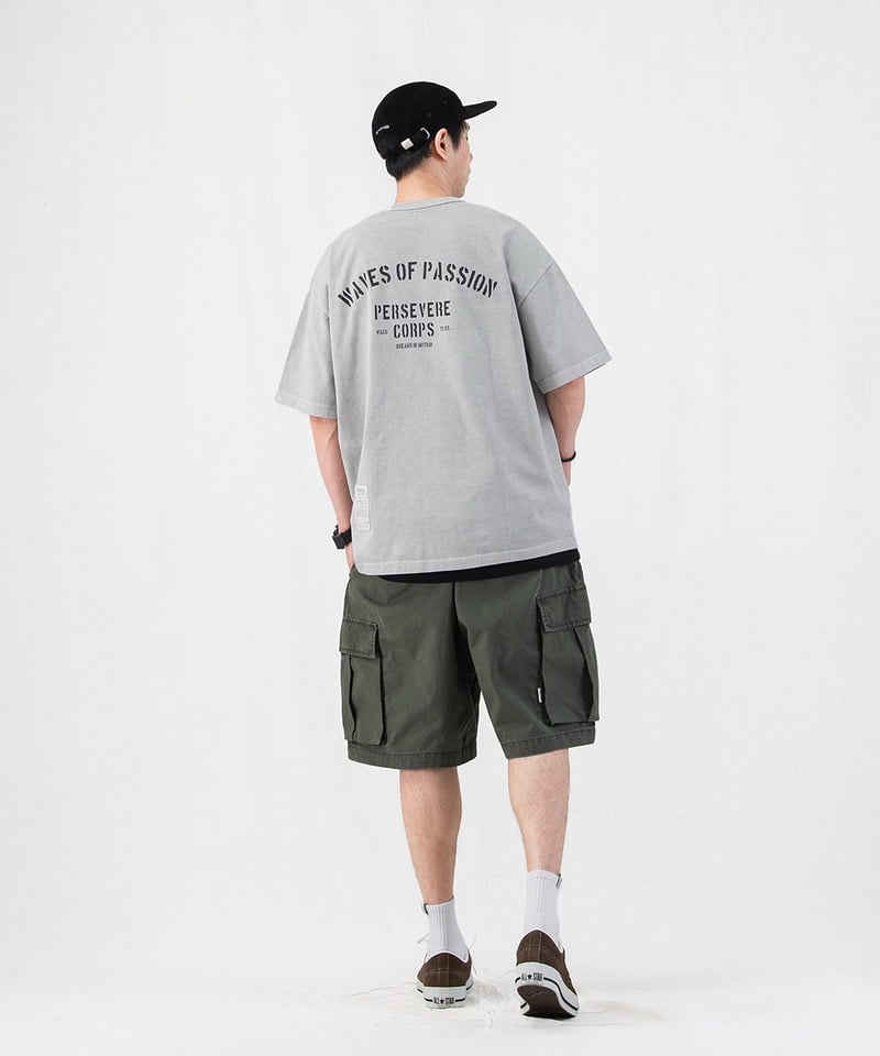 PSV0116-251 標語圖樣水洗T恤 PIGMENT-DYED WATCHWORD T-SHIRT