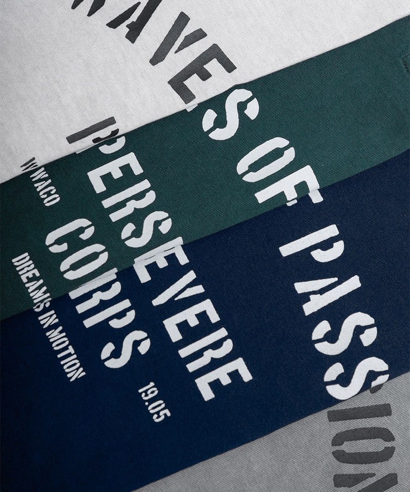 PSV0116-251 標語圖樣水洗T恤 PIGMENT-DYED WATCHWORD T-SHIRT