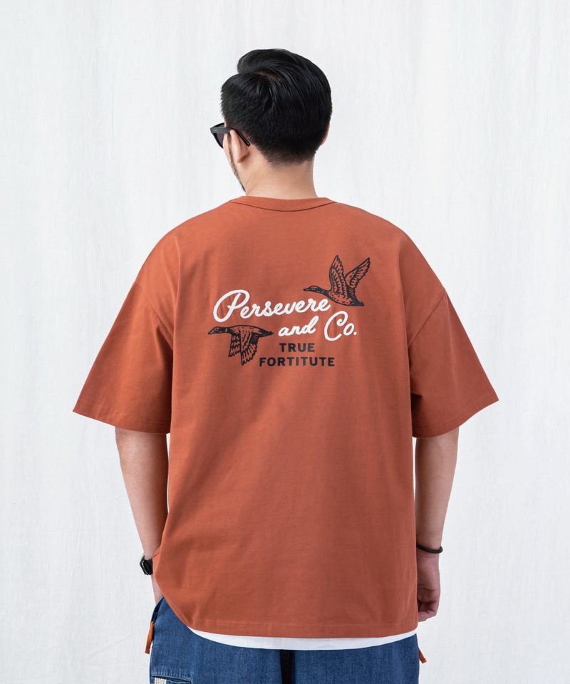 PSV0119-252 鎖鏈繡字型圖像T恤 CHAIN-STITCHED GRAPHIC T-SHIRT