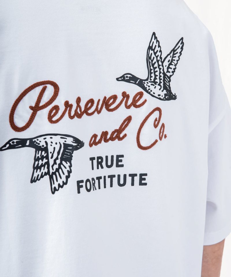 PSV0119-252 鎖鏈繡字型圖像T恤 CHAIN-STITCHED GRAPHIC T-SHIRT