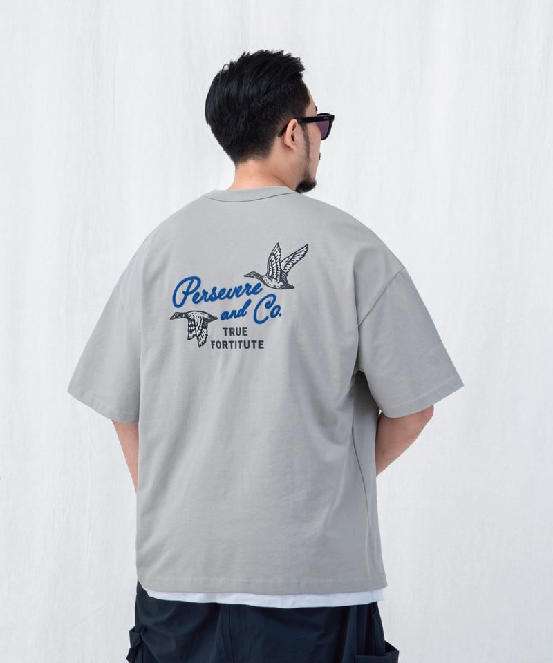 PSV0119-252 鎖鏈繡字型圖像T恤 CHAIN-STITCHED GRAPHIC T-SHIRT