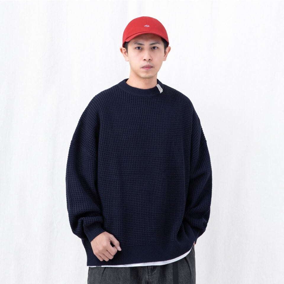 PSV0123-261 華夫格針織毛衣