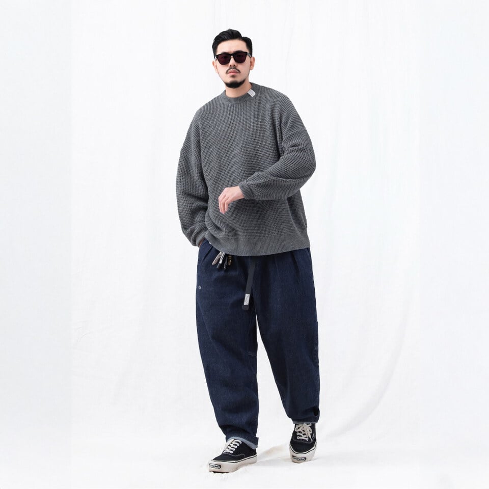 華夫格針織毛衣