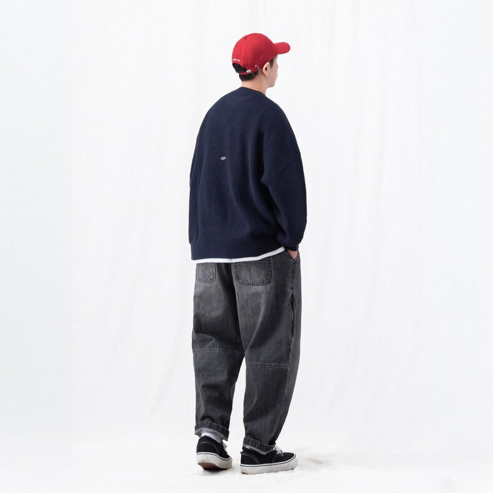 華夫格針織毛衣