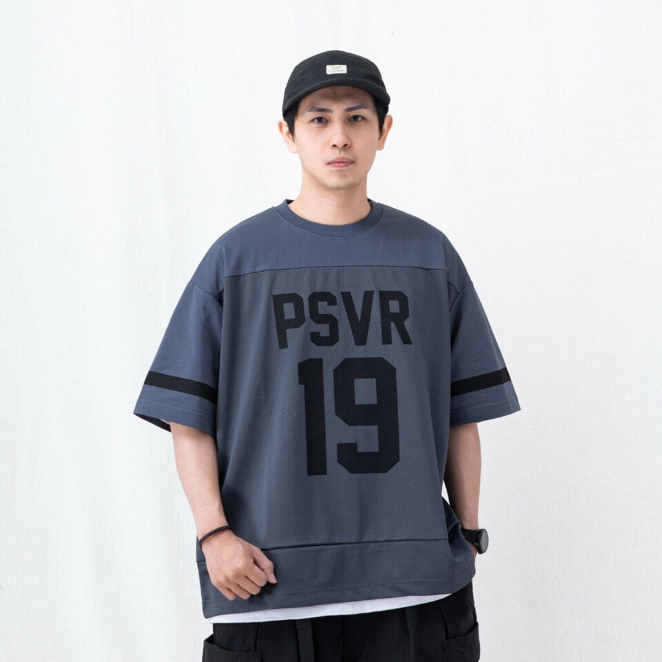 拼接球衣短TEE mesh splice jersey T-shirt