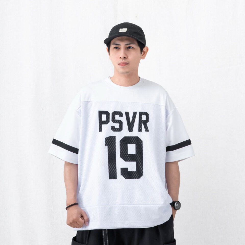 拼接球衣短TEE mesh splice jersey T-shirt