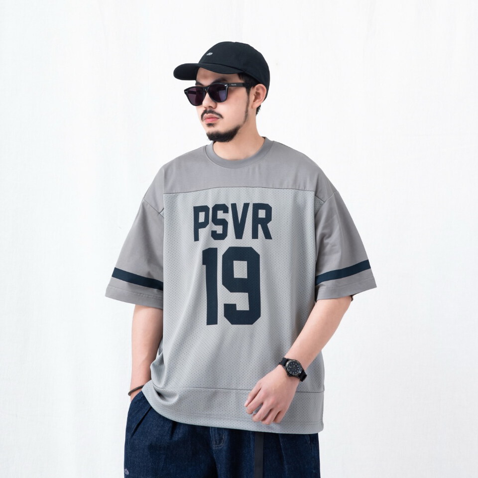 拼接球衣短TEE mesh splice jersey T-shirt