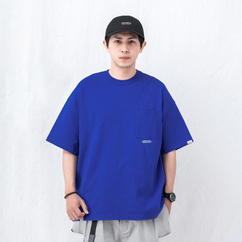 標語口袋T恤 TEXT-PRINT POCKET T-SHIRT